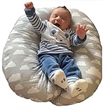 TRAUMREITER Baby Lounger Babynest Stillkissen Nestchen Babynestchen Kokon Kuschelnest für Neugeborene Babywippe Baby Day Kissen Baby Nest Babyliege Sitzsack Lagerungskissen