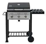 tepro Gasgrill Toronto, 3 Edelstahl-Brenner je ca. 3,0 cmkW, Grillfläche: ca. 56 x 41,5 cm