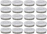 Wagner VAS174 Möbel-Filzgleiter QuickClick Ultrasoft zum Eindrücken ø 30 mm, Kunststoff Natur Inhalt: 20 Stück, Natural, Einsatz ø 30mm