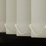 Vertikal Lamellenvorhang,Vertikaljalousie 89 mm Verdunkelungslamellen,Sichtschutz Sonnenschutz Gardinen,für große Fenster,inklusive Montagematerial (W60xH150cm(24x59in))