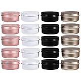 BESTonZON 20 Stücke Leere Kerzendosen Cremedosen Teedose mit Deckel Blechdosen Salbentiegel Metalldosen Metall Duftkerze Dosen Retro Kerzen Vorratsdose Geschenkdose Hochzeit Deko