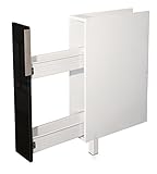 Berlioz Creations CE15BN Unterschrank für Küche mit Gewürzregal, in schwarzem Hochglanz, 15 x 52 x 83 cm, 100 Prozent französische Herstellung