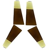 Robuste Möbelbeine massivem Eichenholz, 4 Stück, konische Ersatz-Sofafüße, neue chinesische Tischstuhlbeine, for Schrankstuhl, Couchtisch, Bett, mit Fußabdeckung reinem Kupfer, mit Schrauben Connectio
