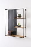 Wackadoo® Wandregal Industrial Design Metall holz Hängeregal, regal wand,