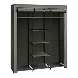 SONGMICS Kleiderschrank, Faltschrank, 175 x 150 x 45 cm RYG012C02