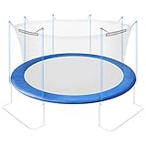 Ultrasport Randabdeckung für Jumper Gartentrampolin, Federabdeckung in blau, Trampolin-Randabdeckung für Ø 430 cm, Trampolin-Zubehör für mehr Sicherheit