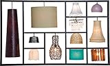 Kare Design Wandleuchte Parecchi Art House, große Wandlampe mit 12 verschiedenen Lampenschirmen, Wanddeko, Bunt, (H/B/T) 110x185x30cm
