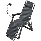 TOMOST Praktikabilität Kleine Zero Gravity Stühle Klappbarer Zero Gravity Liegestuhl Zero Gravity Lounge Chair mit Polsterung für drinnen und draußen luxuriös