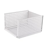 DOITOOL Organizer Für Zuhause Schublade Jeans T-Shirt Mantel Pullover Küche Kunststoff Kleiderschrank Würfel Faltbar Stapelbar Mehrere Socken Bhs Socken Hosen
