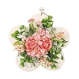 Dickly Rose Wreath Doors Fireplace 30cm Künstlicher Blumenkranz Als Geschenk