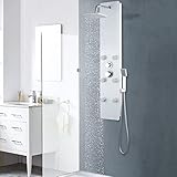 LIGTEX Nice Cool-Duschpaneel Glas 25x44,6x130cm weiß