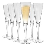 Bormioli Rocco Ypsilon Sektflöte Gläser - 160ml - 6er Pack