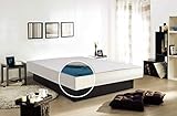 Aqua Sense Komplett Wasserbett 160x220 mit Sockel/Podest - 100% beruhigung - einschließlich Dual Wasserkern/Wassermatratze - Wasserbett Heizung - Bezug