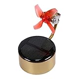 MBROS Solarenergie Auto montierte Technologie Zubehör Windmühle im Auto Metalldekorationen drehen langlebig und stabil Hochwertige Auto montierte Solar Windmühle