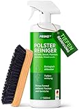 PRINOX® Profi Polsterreiniger 500ml für Sofa, Auto, Sessel & Couch inkl. Bürste - Textilreiniger Konzentrat & Autositz Reiniger für alle Polstermöbel - Fleckenentferner Sofa aus Deutschland