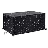 Jianghu Art Protection Tous Housse de Salon Jardin 255x255x80cm, 600D Oxford Abdeckplane für Gartenmöbel, Table et de Canapé Avec Corde et Boucle Verrouillage