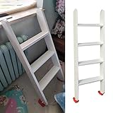 Etagenbett Leiter Weiße Bodenstehende Schülerbetten-Leiter, Universal-Ersatz Doppelbett Etagenleiter, Indoor Loft Rv Holz Stufenleiter, Leicht zu Montieren (Size : 4 Step 125 cm (49 1/4'))