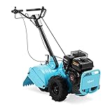 hillvert HT-RTT-650 Motorhacke Benzin 6,5 PS 2 Gänge (vorwärts/rückwärts) 450 mm Arbeitsbreite Gartenfräse Benzin Gartenhacke Benzin Benzin-Motorhacke Bodenhacke Benzin