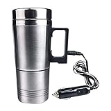 WEITING Wasserkocher, Heizung für Auto, Reisebecher, USB, sicher abnehmbar, mit Innentank aus Edelstahl, Wasserkocher 12 V24 V, Vakuumflasche