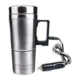 WEITING Wasserkocher, Heizung für Auto, Reisebecher, USB, sicher abnehmbar, mit Innentank aus Edelstahl, Wasserkocher 12 V24 V, Vakuumflasche