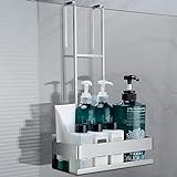 RUICER Duschkorb zum Hängen - Duschablage zum Hängen Edelstahl Duschregal Ohne Bohren zum Einhängen über die Duschtür für Badezimmer