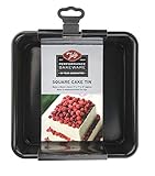 Tala Performance Kuchenform, herausnehmbarer Boden, quadratisch, Karbonstahl von professioneller Stärke, mit Eclipse-Antihaft-Beschichtung, 18 x 18 cm, ideal für Kuchen und Feiertagsgebäck