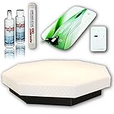 AQUA ROYAL 8-Eck Wasserbett Mono Komplett Set 8eck Achteck 240 cm Komplettpaket (wenge, Beruhigung F5)