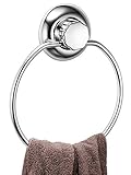 MaxHold Saugschraube Runder Handtuchring - Befestigen ohne Bohren – Edelstahl Rostfrei – Handtuchhalter für Küchen & Badezimmer Aufbewahrung