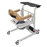 Patientenlift-Transfer Maschine Hydraulikpumpe-Höhen Verstellbare Gepolsterte Toiletten-Sitz-Stand-Transfer-Lift-Aufzug Mobile Dusche, Kommode