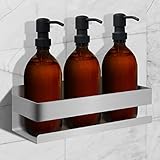 Joejis Duschablage Edelstahl - 3M Selbstklebend Ohne Bohren - Duschregal Bad - Ablage Dusche Halterung Duschablage - Shampoo Halterung für Dusche Aufbewahrung - Badezimmer Organizer