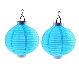 DOITOOL 2 Stück 10 Outdoor-Dekoration Heißes Dekor Solarbetriebene Lichter Für Den Außenbereich Hängende Nylon-Außen-Solar-Deko-Gartenlicht Led-Dekoration