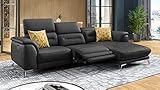 sofanella - Eckgarnitur GANDINO Wohnlandschaft Echtleder Eckcouch