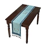 RIJPEX Schöner Tisch Chinesischer Stil Tischtuch Lang Streifen Tee Flagge Stoffschuh Schrank Handtuch Sideboard Decktuch Handtuch/a/40 * 300 cm