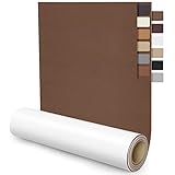 Leder Patch Kit Selbstklebende Lederflicken, 40x150 cm Kunstleder Selbstklebend Leder Reparatur Patch Leder Flicken Patch Kit für Sofas, Couch, Autositze, Möbel Leder Reparatur Dunkelbraun