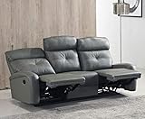 Mapo Möbel Voll-Leder Fernsehsofa Relaxsofa 3-Sitzer 5130-3-0326