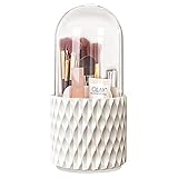 FIVAVA Make Up Organizer, Pinsel Aufbewahrung 5 Fächern, Pinselhalter Kosmetik 360°Drehbarer für Lidschattenpinsel Lippenstift Etui, Kosmetik Organizer für Schminke Zimmer Decor Frisiertisch