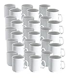 Van Well 36er Set Porzellan Kaffeebecher Profi 280ml weiß stapelbar