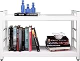 Bücherregal Desktop-Bücherregal Stahlrahmenleiter Arbeitsplatten-Bücherregal Dreidimensionales Lagerregal Unabhängiges Regal (Color : Black, Size : 60Cm)