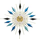 Wanduhren Wanduhr Schlafzimmer Moderne Minimalistische Wanduhr Wohnzimmer Home Clock Atmosphärischer Wandbehang Personalisierte Wanddekoration Küchenuhren Wohnzimm (Color : A, Size : 60 * 60cm)
