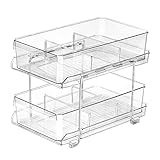 NOSTHEART Multifunktionale Spülbecken Organizer für effiziente Küchenschrank Kühlschrank Organizer Unter Waschbecken Regal Küchen Badezimmer Aufbewahrung Platz für Vorratsdosen, Gewürzregal, Kosmetik