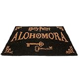 OOTB Alohamora Door Mat Fußmatte Kokosfaser Blau/Gold 60 x 40 x 1.5 cm