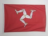 AZ FLAG Flagge ISLE of Man 90x60cm - ENGLISCHE Fahne 60 x 90 cm Aussenverwendung - flaggen Top Qualität