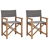 Tidyard Garten-Regiestuhl 2 Stk.Klappbar Loungesessel Gartensessel Balkonstuhl Gartenstuhl Garten-Essstühle Gartenmöbel Holzstuhl Terrassenstuhl,Abmessungen (pro Stück):57,5 x 54,5 x 85 cm (B x T x H)