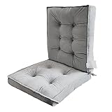 Cyhamse Stuhlkissen Für Gartenmöbel - 17,72 X 17,72 X 21,65 Zoll Wasserabweisende Schaukelstuhlkissen,Terrassenstuhlkissen Mit Krawatte, Kissenersatz