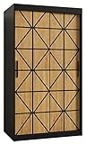 Osaka 1 100 Schiebetürenschrank mit Stange und Regal, Schlafzimmerschrank (Schubladen: 0)