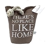 Lilienburg Türstopper ' There`s No Place like Home ' schwer Stoff Sack Vintage (Cappuccino)