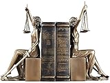 HANDIYA Skulptur Handwerkliche Göttin Buch Personen Skulptur Harz Bücherregal Buch Stand Dekoration Gerechtigkeit Stehender Desktop