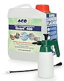 AGO ® Quart Komplett Set 2l Quart 400 Hochkonzentrat Grünbelagentferner + Druckluftspüher mit 50cm Verlängerung Hobby