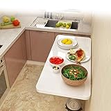 Wandklapptisch Für Waschraum, Wandmontierte Werkbank Mit Abklappbarem Tisch, Esstisch Schreibtisch, An Der Wand montierte Bartische, Studiertisch, Mehrere Größen