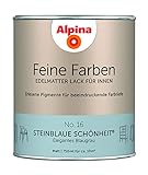 Alpina Feine Farben Lack No. 16 Steinblaue Schönheit® edelmatt 750ml - Elegantes Blaugrau
